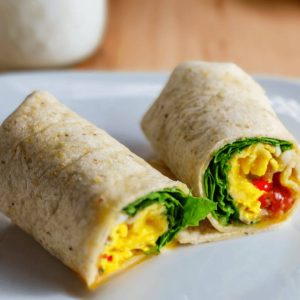 Tofu scramble breakfast wrap. 