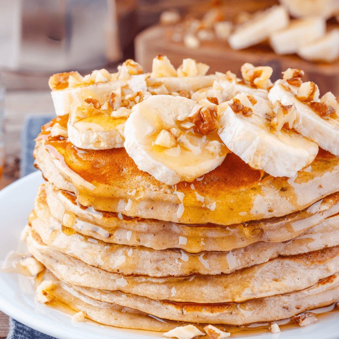 Banana nut pancakes