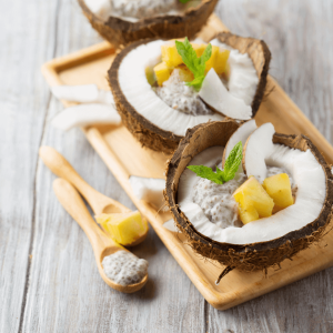 Pineapple coconut chia pudding