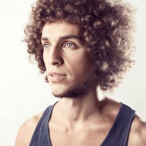 Guy with curly hair