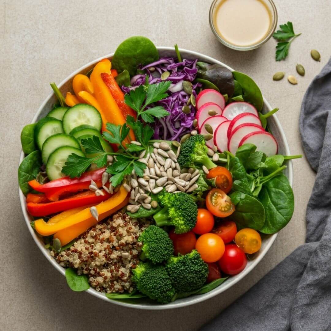 https://plabcurlove.com/recipes/rainbow-veggie-salad-with-lemon-tahini-dressing/