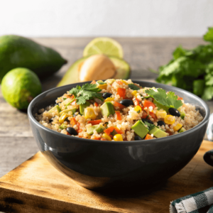 Mexican Salad with Quinoa, Black Beans, and Avocado