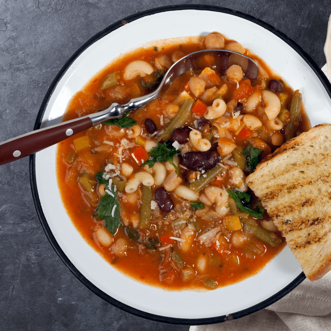 Garden Vegetable Soup with Pasta