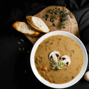 Creamy Mushroom and Wild Rice Soup