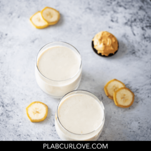 Creamy Dreamy" Peanut Butter Banana Smoothie - plabcurlove.com