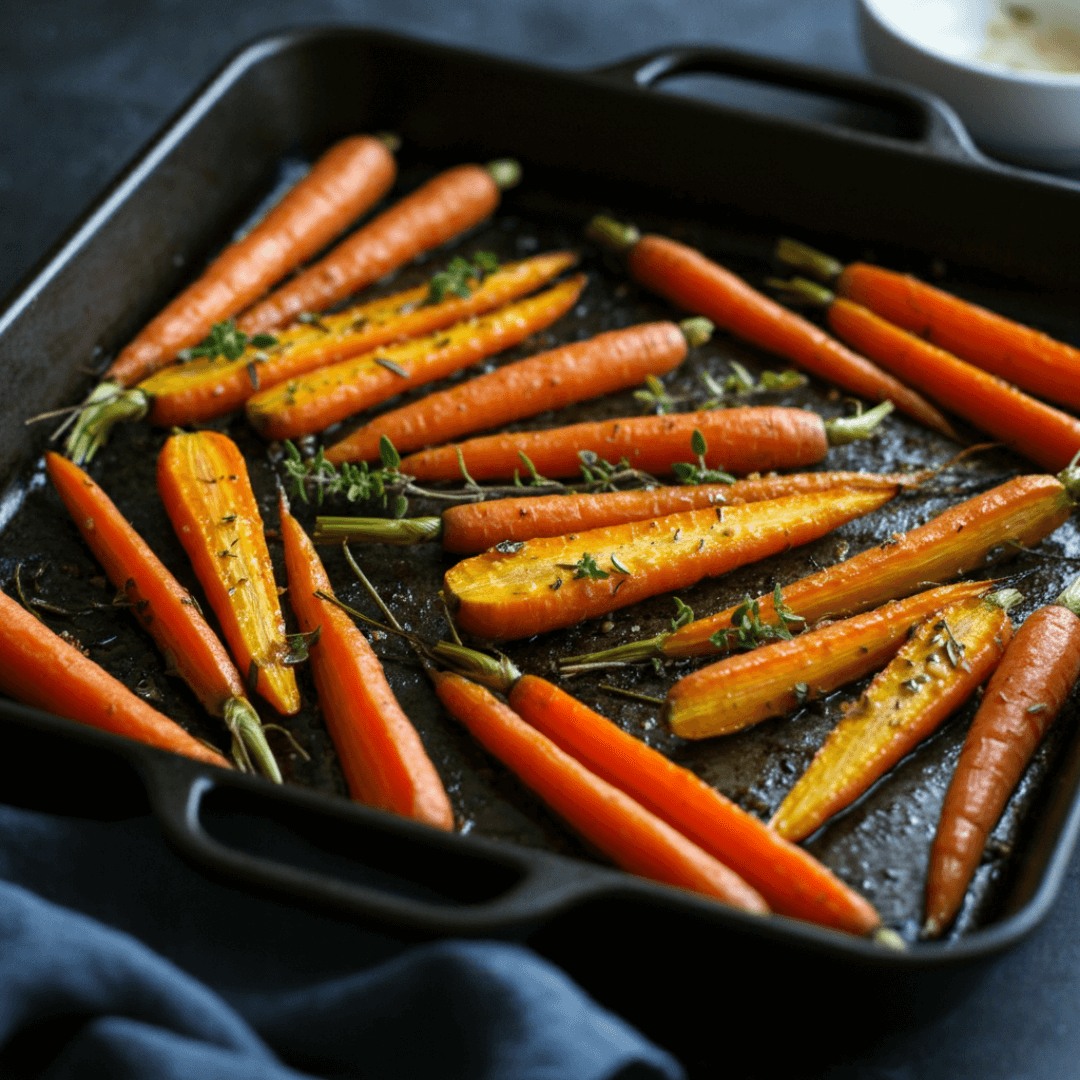 Roasted Maple Glazed Carrots with Fresh Herbs - PLABCurlove